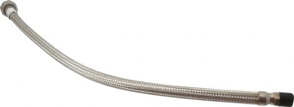 Made in USA - 30" OAL, 1/2" ID, 1,040 Max psi, Flexible Metal Hose Assembly - Best Tool & Supply