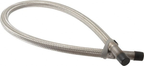 Made in USA - 36" OAL, 1/2" ID, 1,040 Max psi, Flexible Metal Hose Assembly - Best Tool & Supply