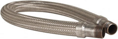 Made in USA - 36" OAL, 1" ID, 580 Max psi, Flexible Metal Hose Assembly - Best Tool & Supply