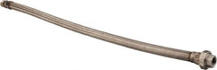 Made in USA - 36" OAL, 3/4" ID, 600 Max psi, Flexible Metal Hose Assembly - Best Tool & Supply