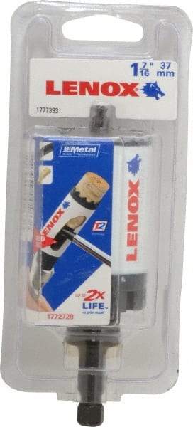 Lenox - 1-7/16" Diam, 1-1/2" Cutting Depth, Hole Saw - Bi-Metal Saw, Toothed Edge - Best Tool & Supply