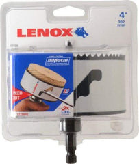 Lenox - 4" Diam, 1-1/2" Cutting Depth, Hole Saw - Bi-Metal Saw, Toothed Edge - Best Tool & Supply