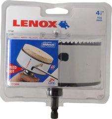 Lenox - 4-1/2" Diam, 1-1/2" Cutting Depth, Hole Saw - Bi-Metal Saw, Toothed Edge - Best Tool & Supply