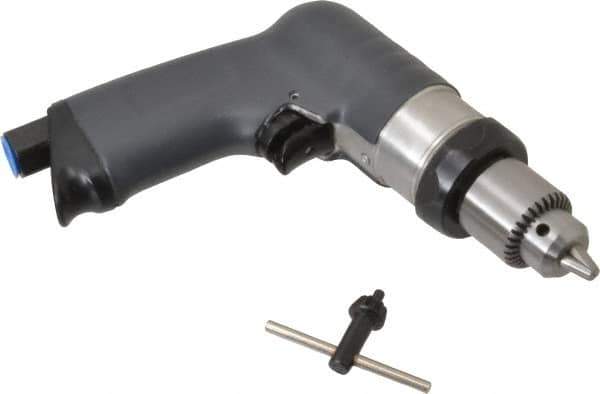 Ingersoll-Rand - 1/4" Keyed Chuck - Pistol Grip Handle, 3,000 RPM, 17 CFM, 0.4 hp, 90 psi - Best Tool & Supply