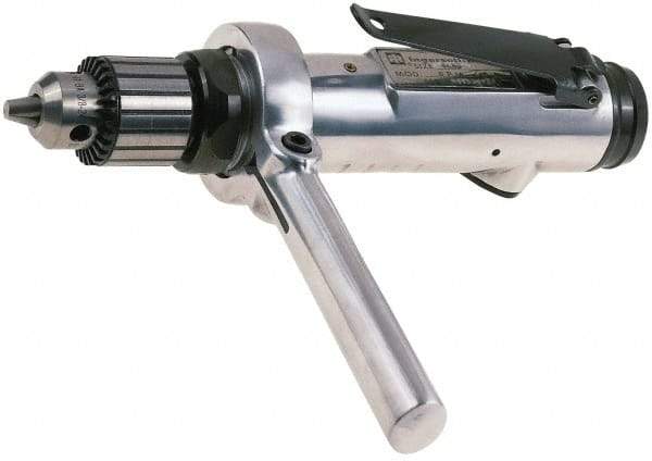 Ingersoll-Rand - 3/8" Keyed Chuck - Inline Handle, 1,000 RPM, 15 CFM, 0.4 hp, 90 psi - Best Tool & Supply