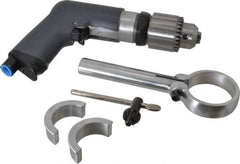 Ingersoll-Rand - 1/2" Reversible Keyed Chuck - Pistol Grip Handle, 900 RPM, 17 CFM, 0.4 hp, 90 psi - Best Tool & Supply