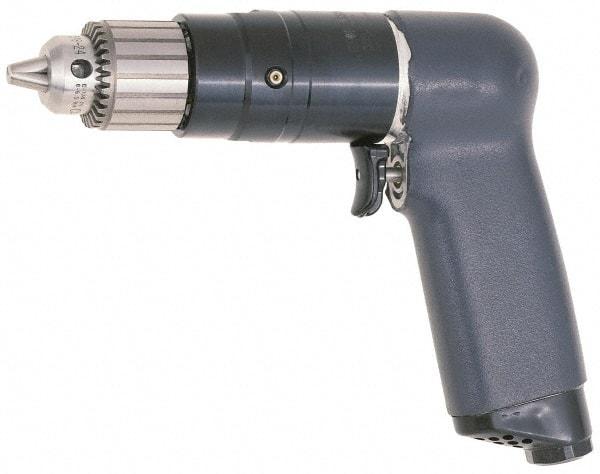 Ingersoll-Rand - 1/4" Keyed Chuck - Pistol Grip Handle, 3,100 RPM, 20 CFM, 0.51 hp, 90 psi - Best Tool & Supply