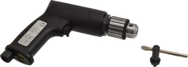 Ingersoll-Rand - 3/8" Keyed Chuck - Pistol Grip Handle, 3,800 RPM, 19 CFM, 0.5 hp, 90 psi - Best Tool & Supply