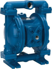 SandPIPER - 1" NPT, Metallic, Air Operated Diaphragm Pump - PTFE Diaphragm, Aluminum Housing - Best Tool & Supply