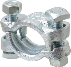 Dixon Valve & Coupling - 1-1/8 to 1-3/16" OD, Double Bolt Iron Clamp - Plated Malleable Iron - Best Tool & Supply