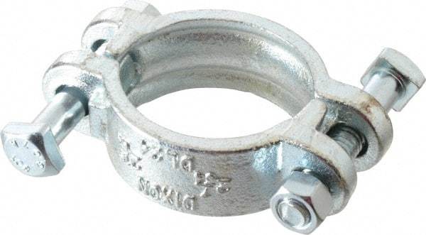 Dixon Valve & Coupling - 2-7/64 to 2-19/64" OD, Double Bolt Iron Clamp - Plated Malleable Iron - Best Tool & Supply