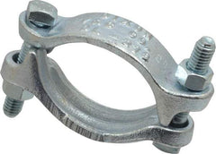 Dixon Valve & Coupling - 2-1/2 to 2-3/4" OD, Double Bolt Iron Clamp - Plated Malleable Iron - Best Tool & Supply