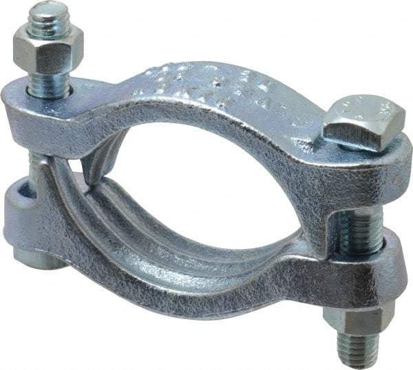 Dixon Valve & Coupling - 2-3/4 to 3-1/16" OD, Double Bolt Iron Clamp - Plated Malleable Iron - Best Tool & Supply