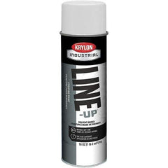 Krylon - 18 fl oz White Striping Paint - 234 to 332 Sq Ft/Gal Coverage, Solvent-Based Formula - Best Tool & Supply