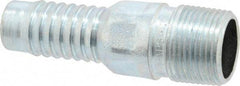 Campbell Fittings - 3/4" Pipe ID, Threaded Combination Nipple for Hoses - Plated Steel - Best Tool & Supply