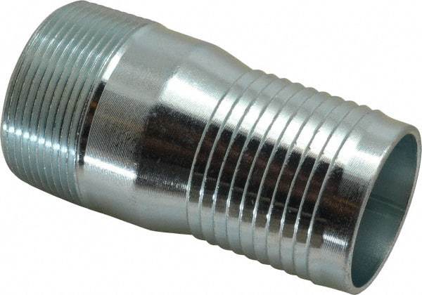 Campbell Fittings - 2-1/2" Pipe ID, Threaded Combination Nipple for Hoses - Plated Steel - Best Tool & Supply