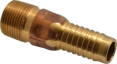 Campbell Fittings - 3/4" Pipe ID, Threaded Combination Nipple for Hoses - Brass - Best Tool & Supply