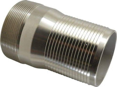 Campbell Fittings - 4" Pipe ID, Threaded Combination Nipple for Hoses - Stainless Steel - Best Tool & Supply