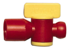 Value Collection - 2 Piece, 1/4" ID Coolant Hose NPT Valve - Female to Female Connection, POM Body, 1/4 NPT, Use with Snap Together Hose Systems - Best Tool & Supply