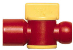 Value Collection - 2 Piece, 3/8" ID Coolant Hose BSPT Valve - Female to Female Connection, POM Body, 3/8 BSPT, Use with Snap Together Hose Systems - Best Tool & Supply