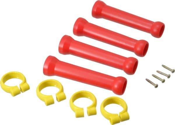 Value Collection - 1/2" Hose Inside Diam, Coolant Hose Extension Element Kit - Includes (4) 1/2" Element Clamps, (4) 1/2" Extension Elements, for Use with Snap Together Hose System, 8 Pieces - Best Tool & Supply