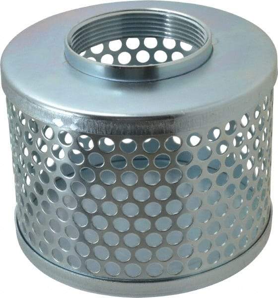 Kuriyama of America - 3" Hose, Round Hole Strainer - Plated Steel - Best Tool & Supply