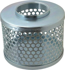 Kuriyama of America - 3" Hose, Round Hole Strainer - Plated Steel - Best Tool & Supply