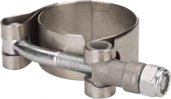 Campbell Fittings - 1-1/2" Hose, 3/4" Wide x 0.025" Thick, T-Bolt Band Clamp - Stainless Steel - Best Tool & Supply