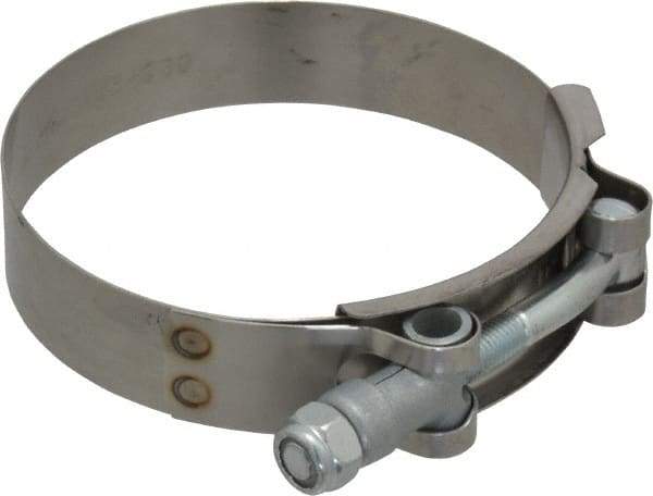 Campbell Fittings - 3-1/4" Hose, 3/4" Wide x 0.025" Thick, T-Bolt Band Clamp - Stainless Steel - Best Tool & Supply