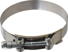 Campbell Fittings - 4" Hose, 3/4" Wide x 0.025" Thick, T-Bolt Band Clamp - Stainless Steel - Best Tool & Supply