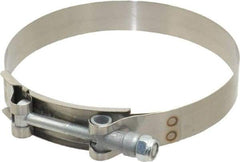 Campbell Fittings - 4-1/2" Hose, 3/4" Wide x 0.025" Thick, T-Bolt Band Clamp - Stainless Steel - Best Tool & Supply