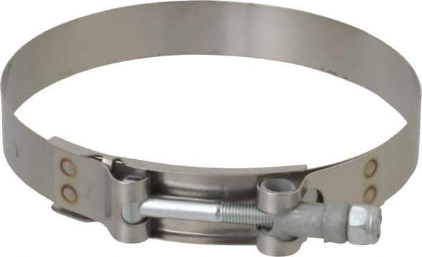 Campbell Fittings - 4-3/4" Hose, 3/4" Wide x 0.025" Thick, T-Bolt Band Clamp - Stainless Steel - Best Tool & Supply