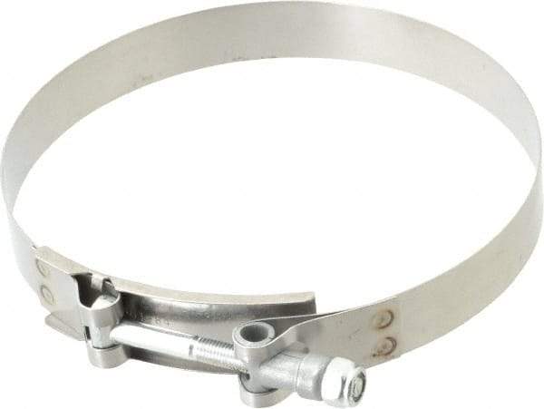 Campbell Fittings - 5-1/2" Hose, 3/4" Wide x 0.025" Thick, T-Bolt Band Clamp - Stainless Steel - Best Tool & Supply