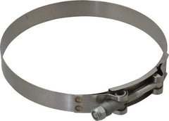 Campbell Fittings - 5-3/4" Hose, 3/4" Wide x 0.025" Thick, T-Bolt Band Clamp - Stainless Steel - Best Tool & Supply