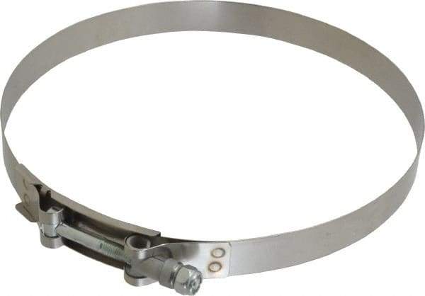 Campbell Fittings - 7-3/4" Hose, 3/4" Wide x 0.025" Thick, T-Bolt Band Clamp - Stainless Steel - Best Tool & Supply