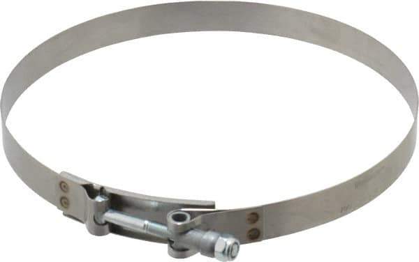 Campbell Fittings - 8" Hose, 3/4" Wide x 0.025" Thick, T-Bolt Band Clamp - Stainless Steel - Best Tool & Supply