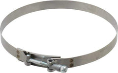 Campbell Fittings - 8" Hose, 3/4" Wide x 0.025" Thick, T-Bolt Band Clamp - Stainless Steel - Best Tool & Supply