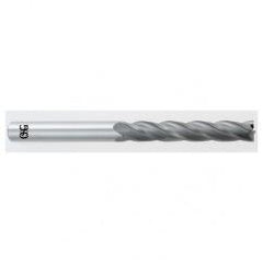 1/8 Dia. x 3 Overall Length 4-Flute Square End Solid Carbide SE End Mill-Round Shank-Center Cut-TiAlN - Best Tool & Supply