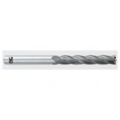 1 Dia. x 6 Overall Length 4-Flute Square End Solid Carbide SE End Mill-Round Shank-Center Cutting-Uncoated - Best Tool & Supply