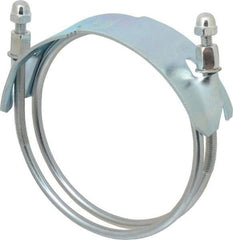 Kuriyama of America - 6" Hose, Spiral Double Bolt Hose Clamp - Plated Steel - Best Tool & Supply