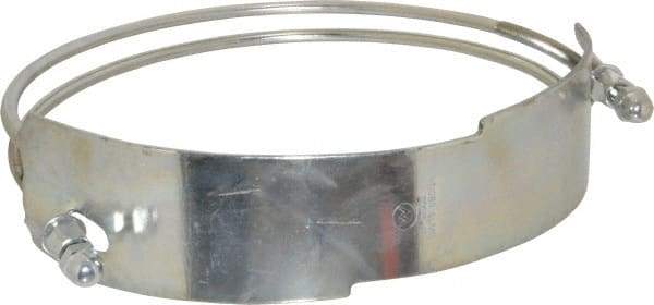 Kuriyama of America - 10" Hose, Spiral Double Bolt Hose Clamp - Plated Steel - Best Tool & Supply