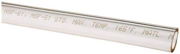 Made in USA - 5/16" ID x 7/16" OD, 1/16" Wall Thickness, Cut to Length (50' Standard Length) Plastic Tube - Clear, 30 Max psi, 63 Hardness - Best Tool & Supply