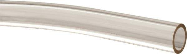 Made in USA - 3/8" ID x 1/2" OD, 1/16" Wall Thickness, Cut to Length (50' Standard Length) Plastic Tube - Clear, 26 Max psi, 63 Hardness - Best Tool & Supply