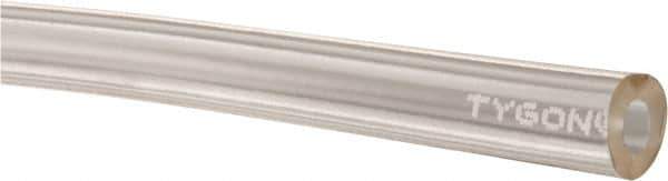 Made in USA - 1/8" ID x 1/4" OD, 1/16" Wall Thickness, Cut to Length (50' Standard Length) Plastic Tube - Clear, 43 Max psi, 40 Hardness - Best Tool & Supply