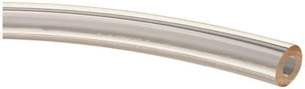 Made in USA - 1/4" ID x 1/2" OD, 1/8" Wall Thickness, Cut to Length (50' Standard Length) Plastic Tube - Clear, 43 Max psi, 40 Hardness - Best Tool & Supply