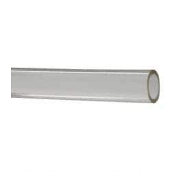 Made in USA - 3/8" ID x 1/2" OD, 1/16" Wall Thickness, Cut to Length (50' Standard Length) Plastic Tube - Clear, 18 Max psi, 40 Hardness - Best Tool & Supply