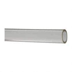 Made in USA - 3/8" ID x 1/2" OD, 1/16" Wall Thickness, Cut to Length (50' Standard Length) Plastic Tube - Clear, 18 Max psi, 40 Hardness - Best Tool & Supply