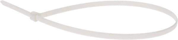 Thomas & Betts - 14.2" Long White Nylon Standard Cable Tie - 50 Lb Tensile Strength, 1.33mm Thick, 1" Max Bundle Diam - Best Tool & Supply