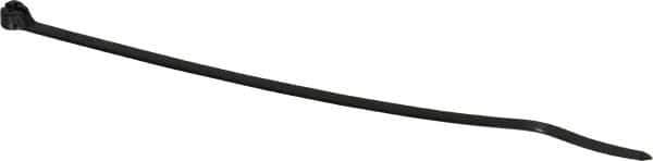 Thomas & Betts - 7.31" Long Black Polypropylene Standard Cable Tie - 30 Lb Tensile Strength, 1.22mm Thick, 1-1/2" Max Bundle Diam - Best Tool & Supply