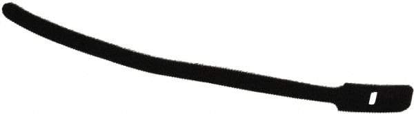 Thomas & Betts - 9" Long Black Nylon & Polyethylene Hook & Loop Strap - 40 Lb Tensile Strength, 1/16" Thick, 50.8mm Max Bundle Diam - Best Tool & Supply